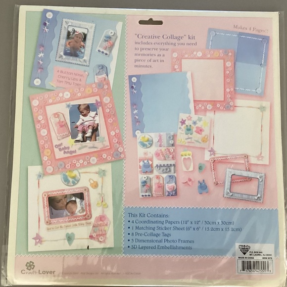 Creative Collage Baby Scrapbook Kit - Picture 2 of 3